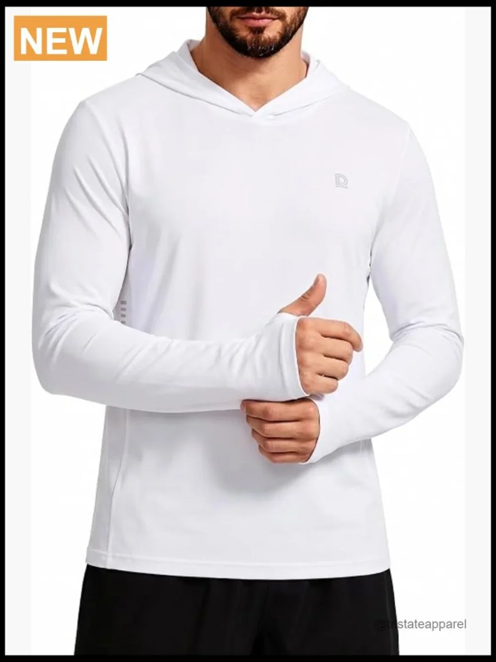 UPF 50+ Sun Hoodie Long Sleeve Rash Guard Fishing Shirt Quick Dry